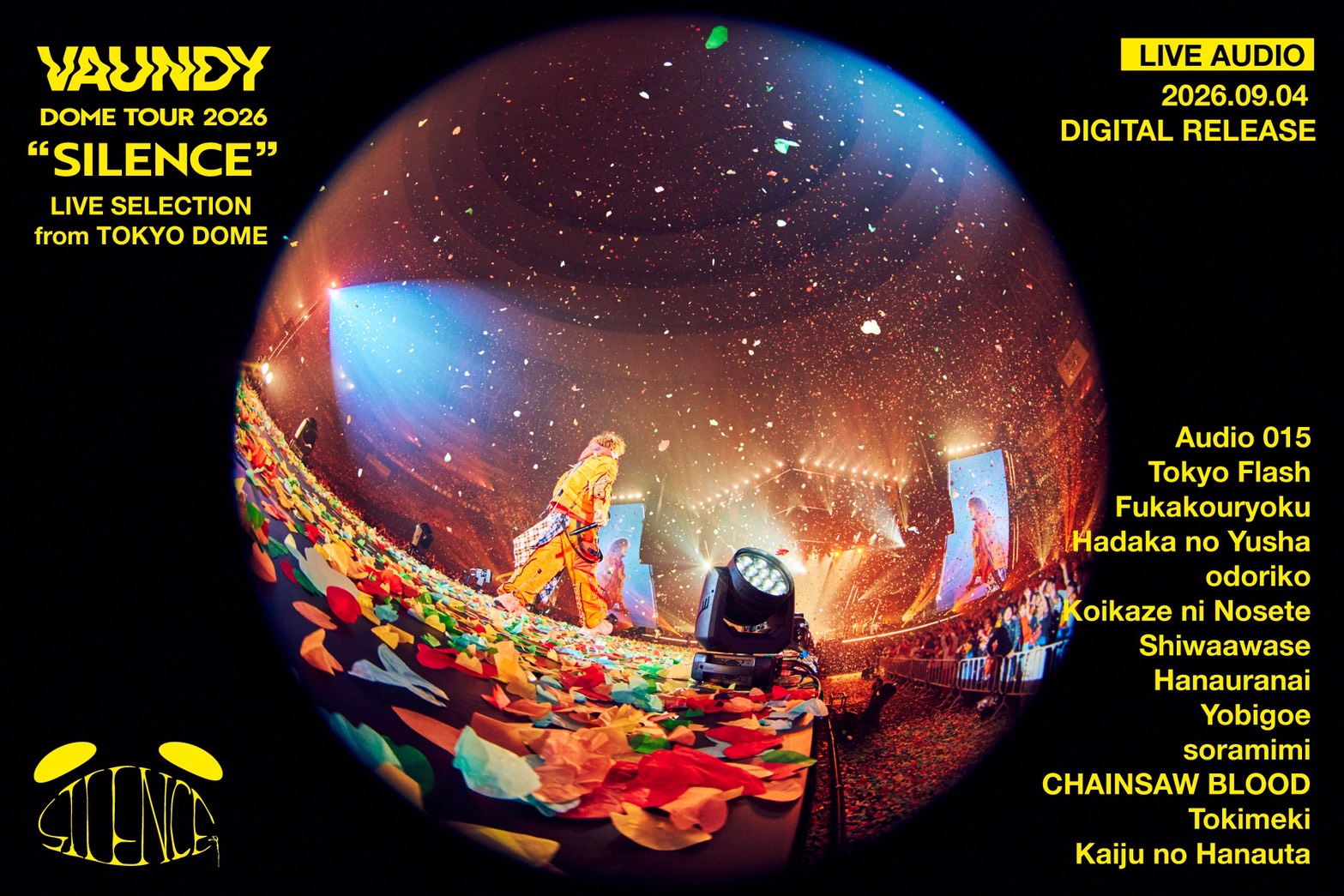 FM802先行オンエア決定！】初のライブ音源「Vaundy DOME TOUR 2026