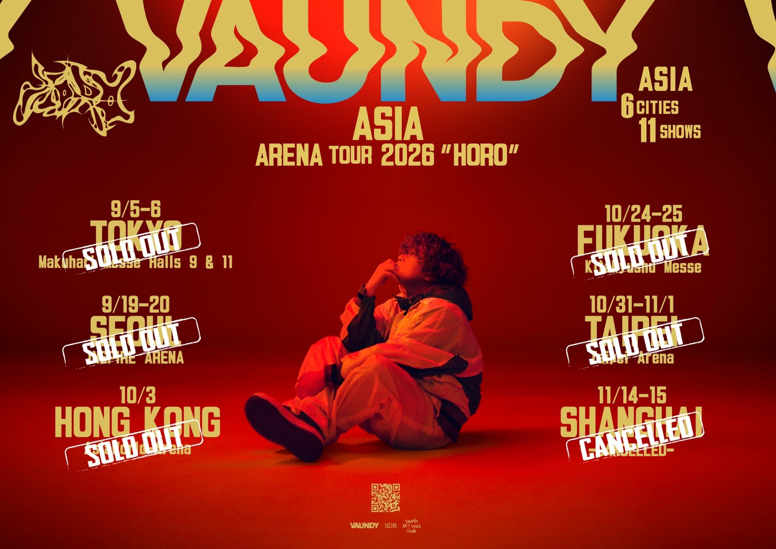 All shows sold out!] Vaundy ASIA ARENA TOUR 2026 