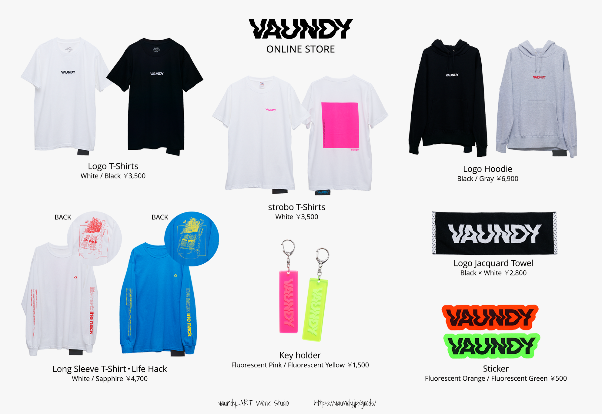 Vaundy 初のオフィシャルグッズ 2020/6/26(金) 21:00再販売開始